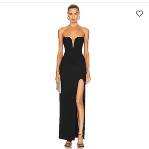 Nicholas Tena Deep V Sweetheart Gown